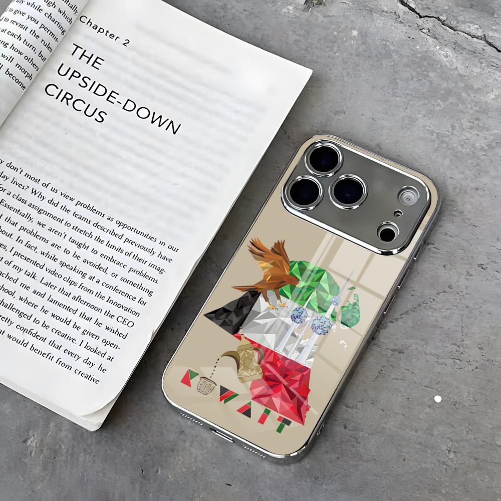 Phone Cases Kuwait - جراب هاتف فاخر بتصميم علم الكويت،