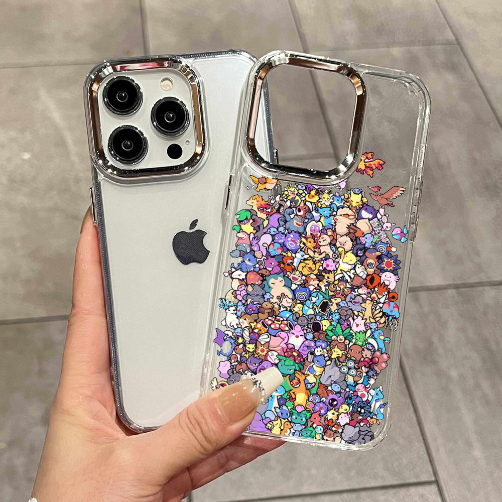 Phone Cases Y2K - غطاء هاتف شفاف بتصميم كرتوني لطيف