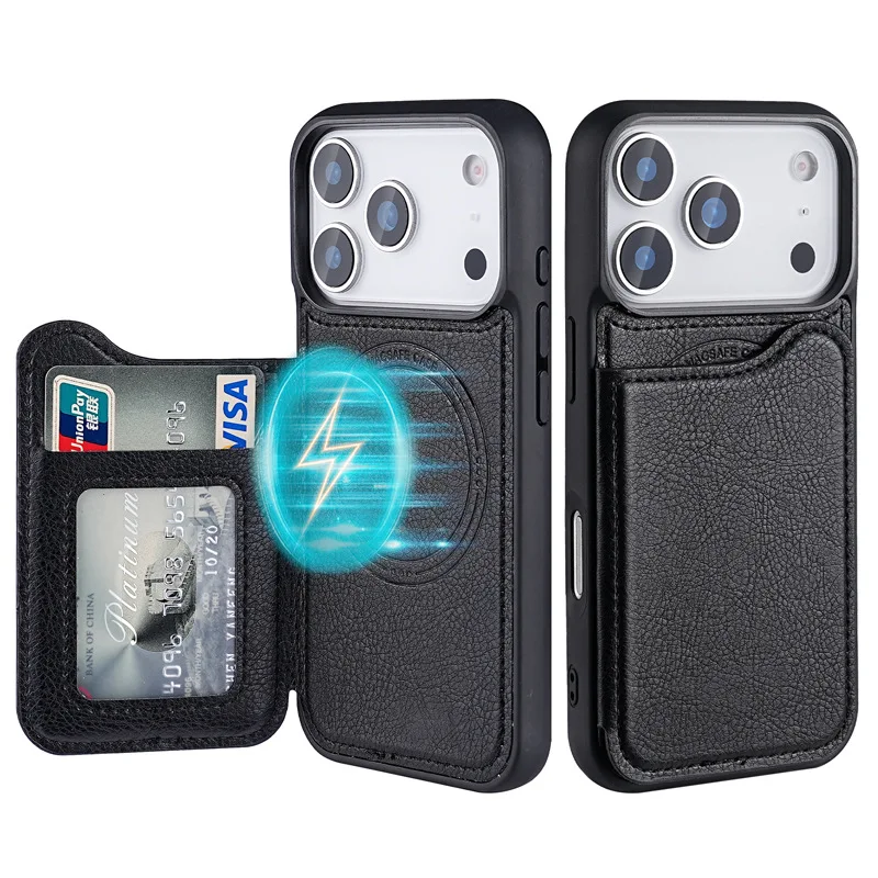Phone Cases With Magnet - ل Magsafe المغناطيسي محفظة جلدية فليب