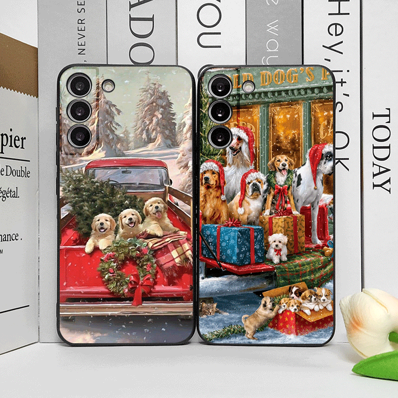 Phone Cases Motorola - شاحنات عيد الميلاد الكرتون الكلب نمط