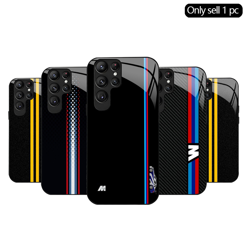 Phone Cases Yellow - غطاء هاتف من الزجاج المقوى بنمط
