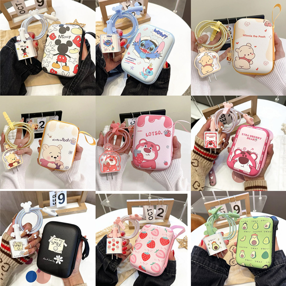 Phone Cases Rubber - حامي كابل الكرتون لفون وآيباد ،