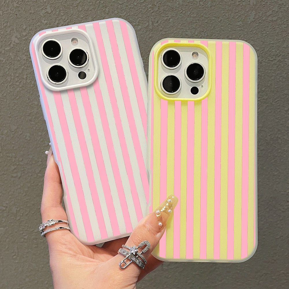 Phone Cases Iphone 11 - غطاء هاتف بسيط بتصميم شريط عمودي