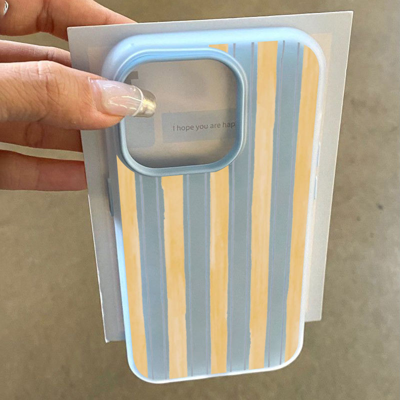Phone Cases Yellow - غطاء هاتف أنيق بخطوط صفراء لسامسونج