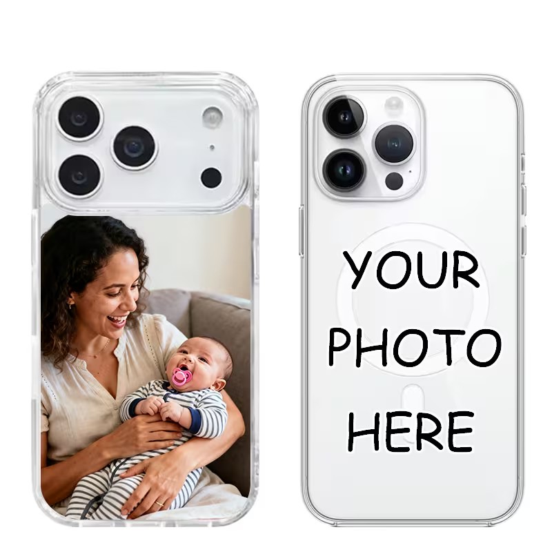 Phone Cases Diy - غطاء خلفي مغناطيسي شفاف من الأكريليك