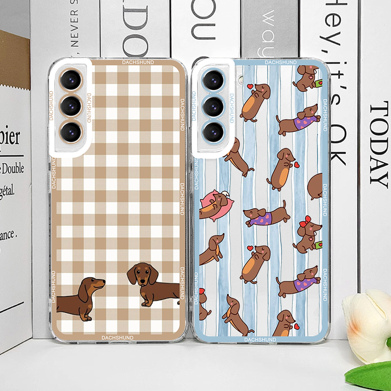 Phone Cases Galaxy S24 - غطاء هاتف لطيف بتصميم كلب النقانق