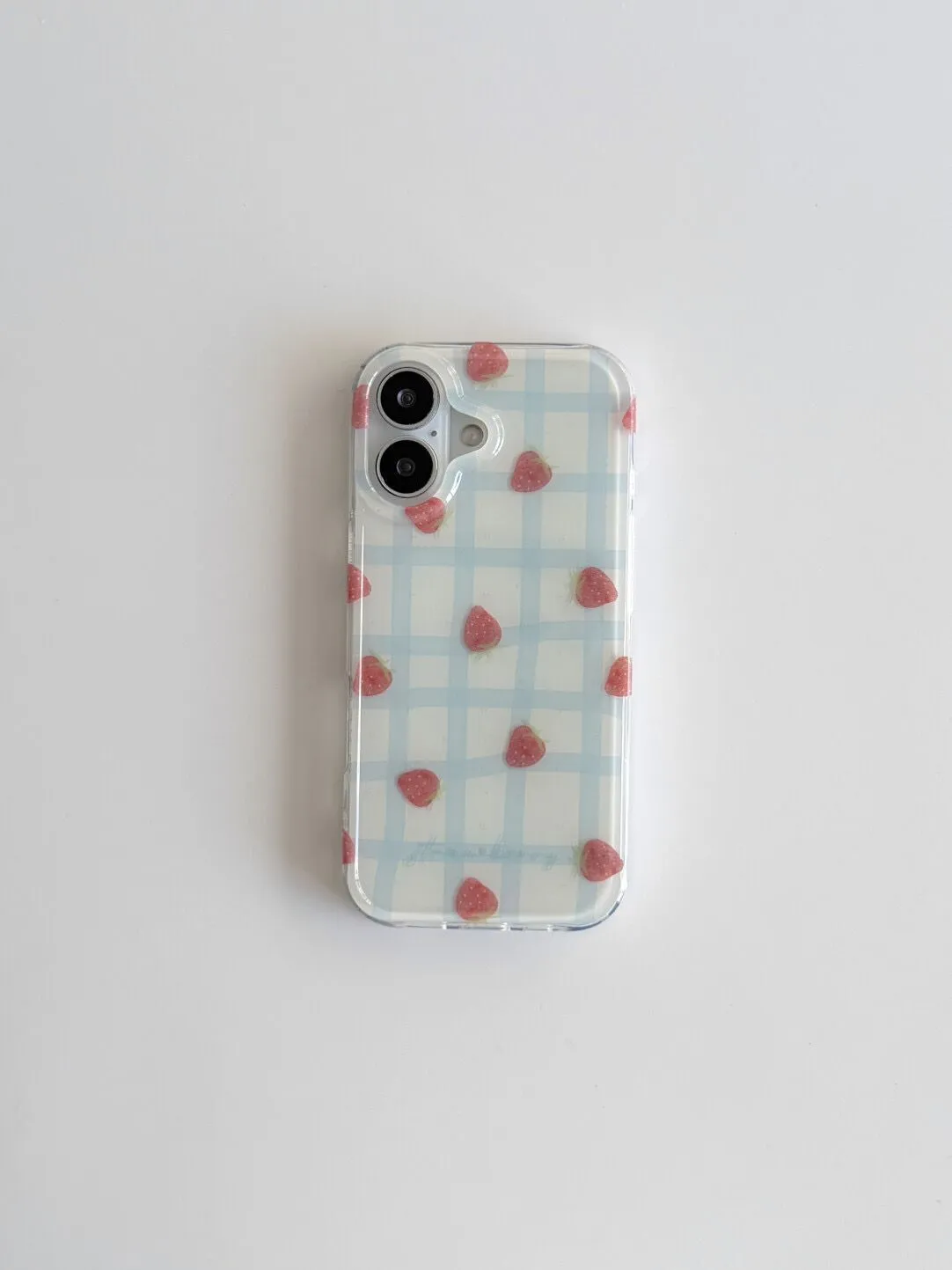 Phone Cases Y2K - غطاء هاتف فاخر بنمط شبكي أزرق