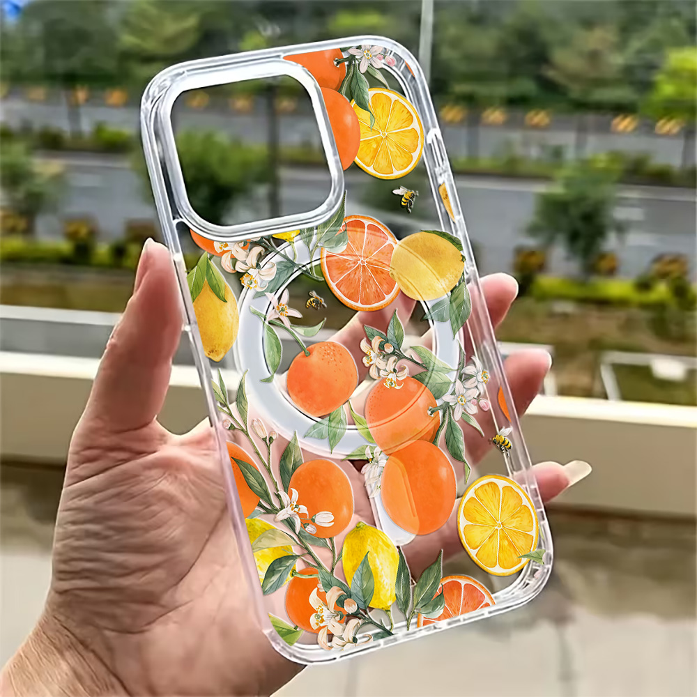 Phone Cases Clear - غطاء هاتف صيفي بتصميم الليمون لأجهزة