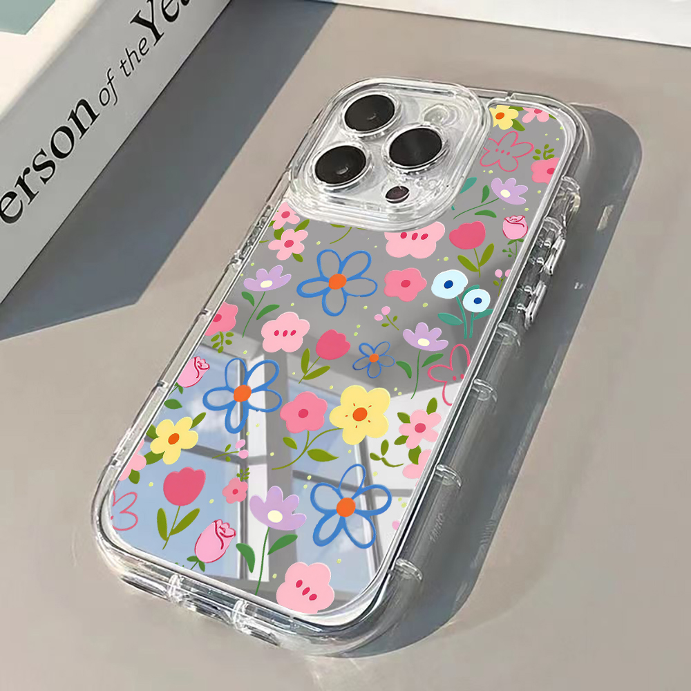Phone Cases Korean - جراب هاتف بتصميم زهور على الطراز
