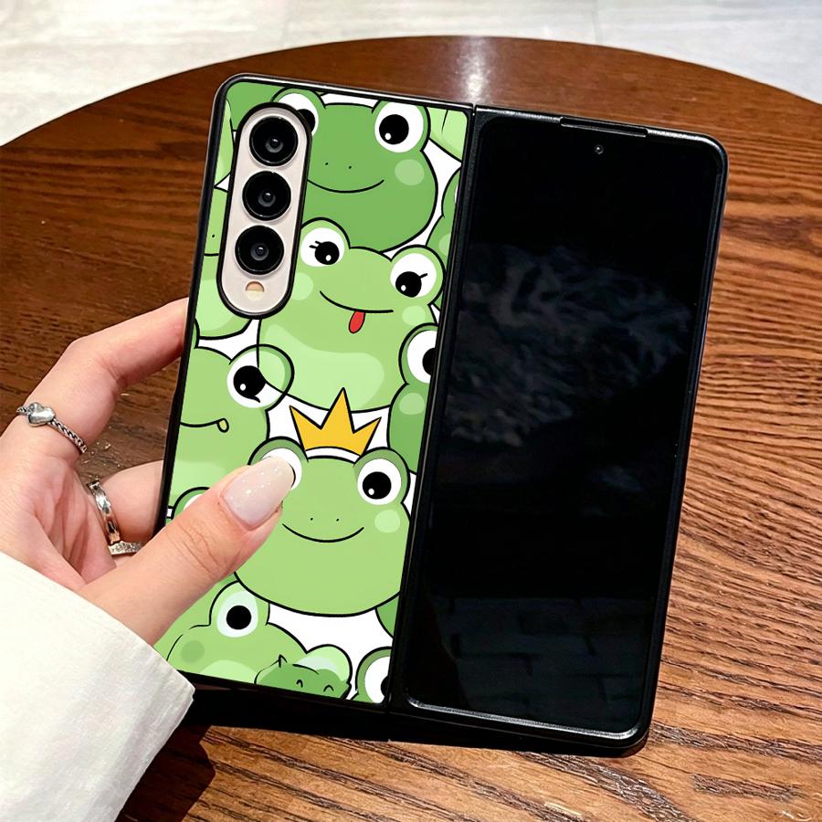 غطاء هاتف بتصميم الضفدع يغطي ا - مراجعة Phone Cases Z Fold 6 وسعره