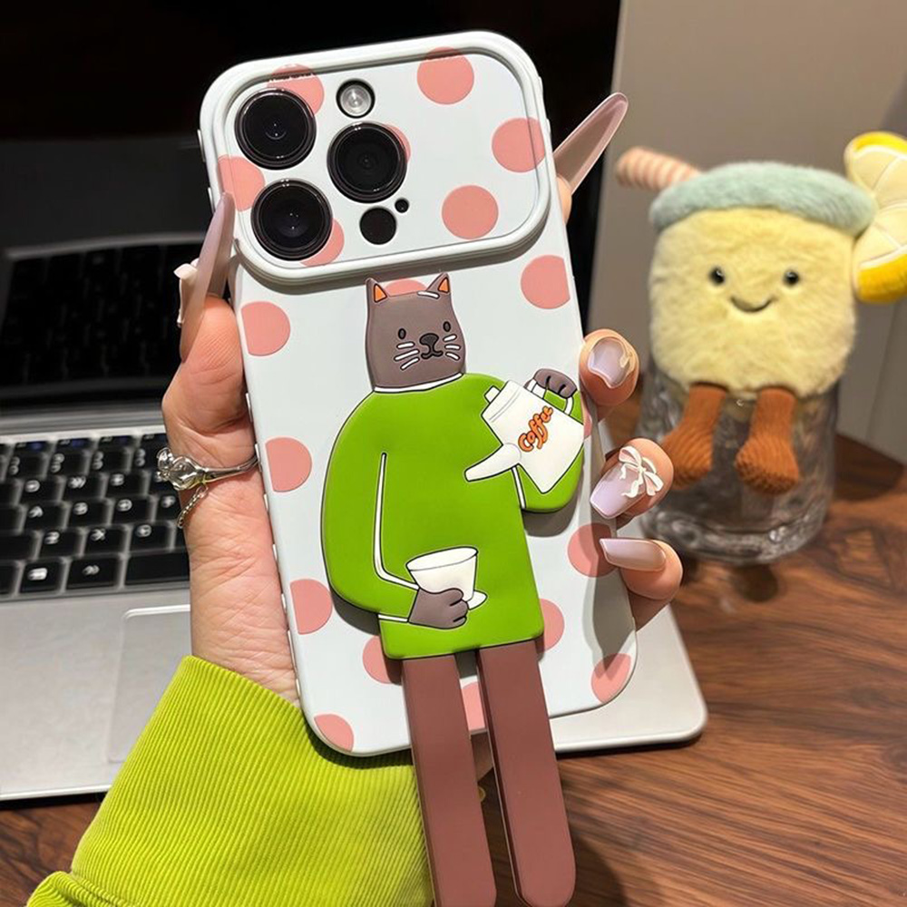 جراب هاتف لطيف بنقاط البولكا د - مراجعة Phone Cases With Stand وسعره
