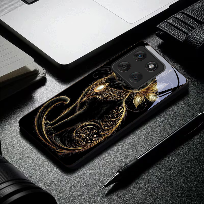 غطاء هاتف زجاجي أسود بتصميم لؤ - مراجعة Phone Cases Motorola وسعره