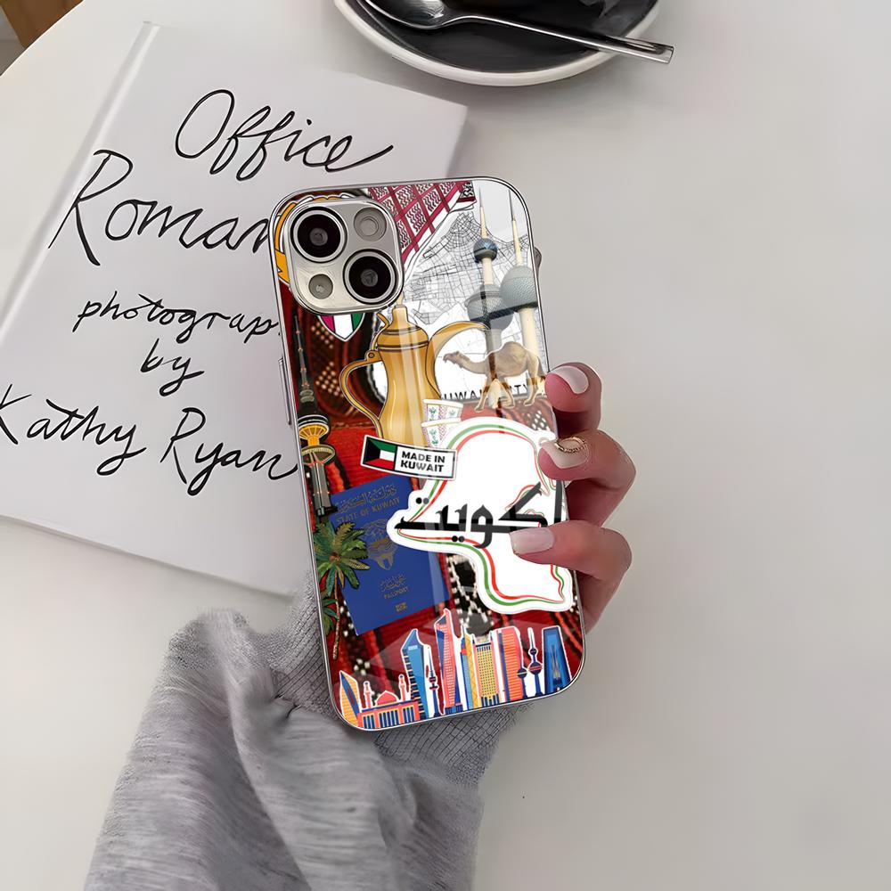 جراب هاتف فاخر بتصميم علم الكو - مراجعة Phone Cases Kuwait وسعره