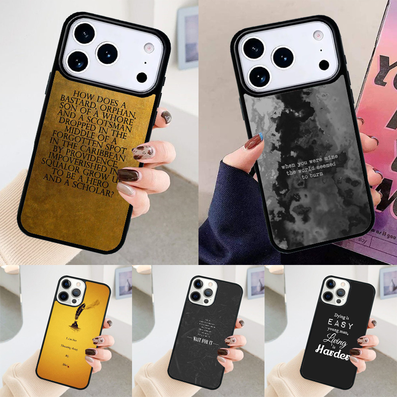 غطاء هاتف بتصميم كلمات أغاني ه - مراجعة Phone Cases Hamilton وسعره