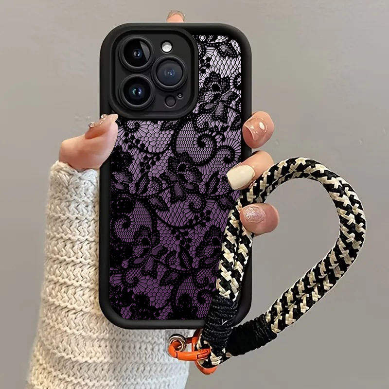 جراب هاتف أسود بنفسجي من الدان - مراجعة Phone Cases With Straps وسعره