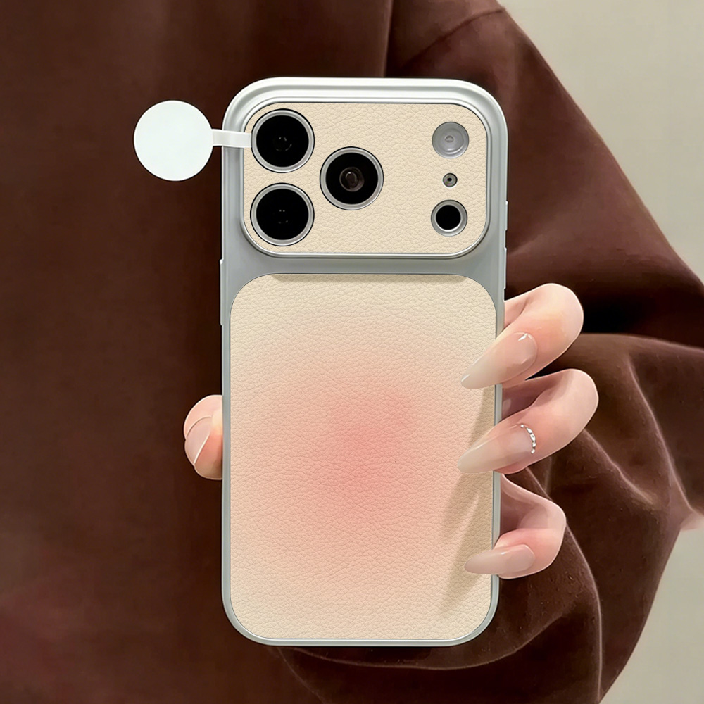 غطاء هاتف بنمط الليتشي لآيفون  - مراجعة Phone Cases With Stand وسعره