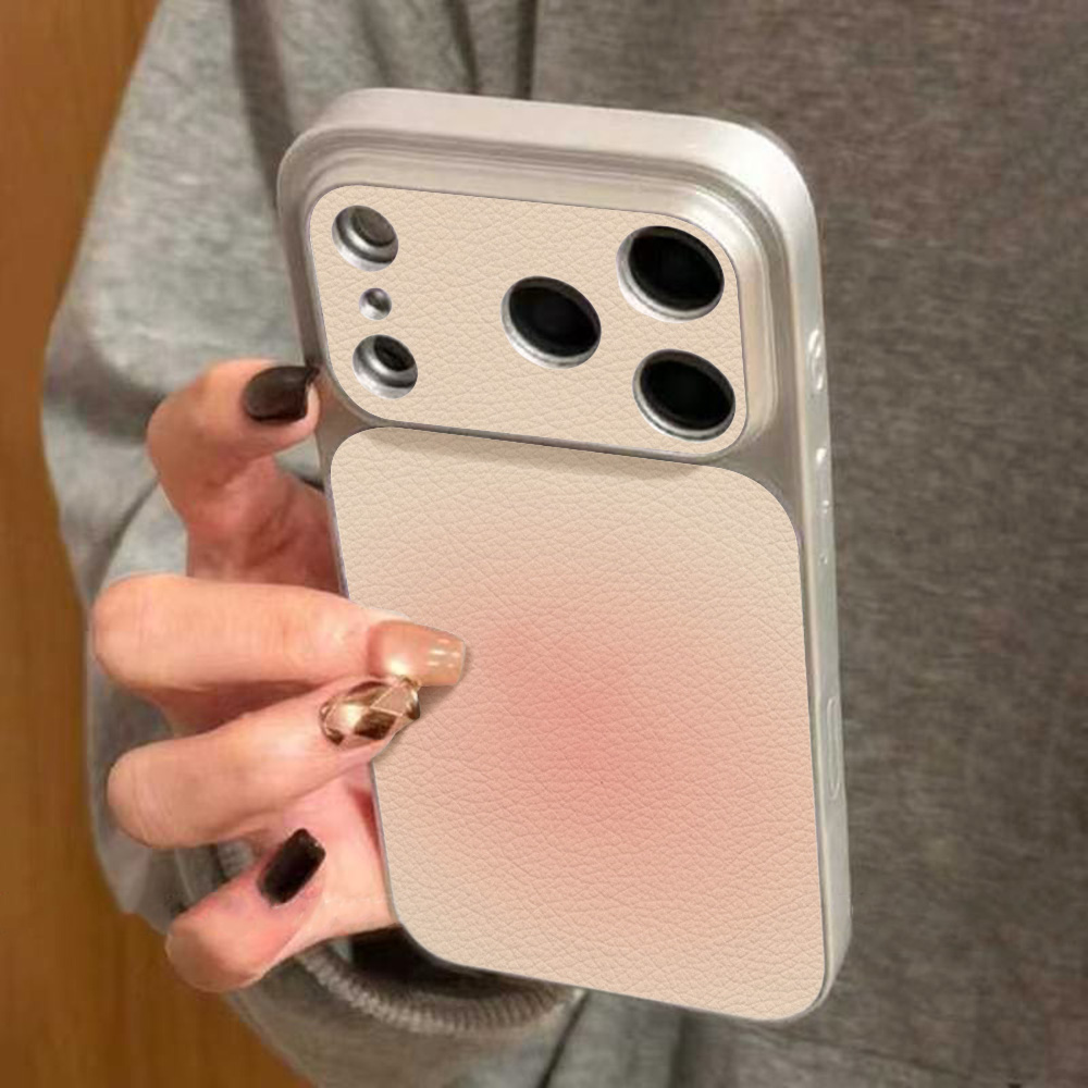 غطاء هاتف بنمط الليتشي لآيفون  - مراجعة Phone Cases With Stand وسعره