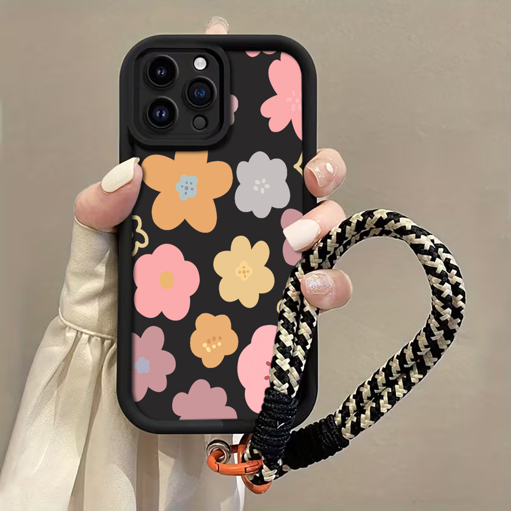 غطاء هاتف بحزام مزين بزهور الم - مراجعة Phone Cases With Straps وسعره