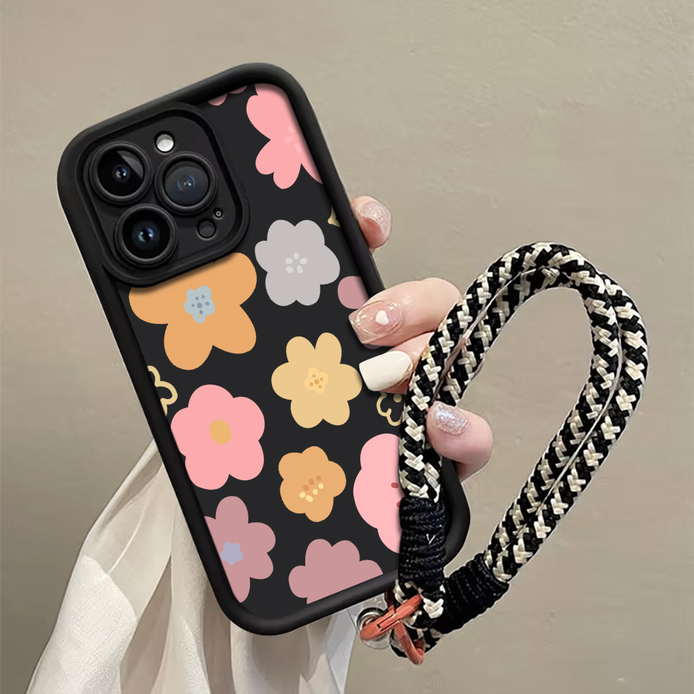غطاء هاتف بحزام مزين بزهور الم - مراجعة Phone Cases With Straps وسعره