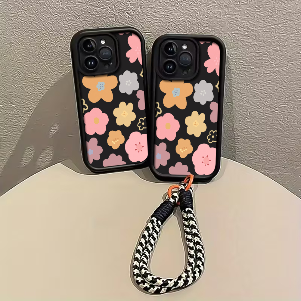 غطاء هاتف بحزام مزين بزهور الم - مراجعة Phone Cases With Straps وسعره