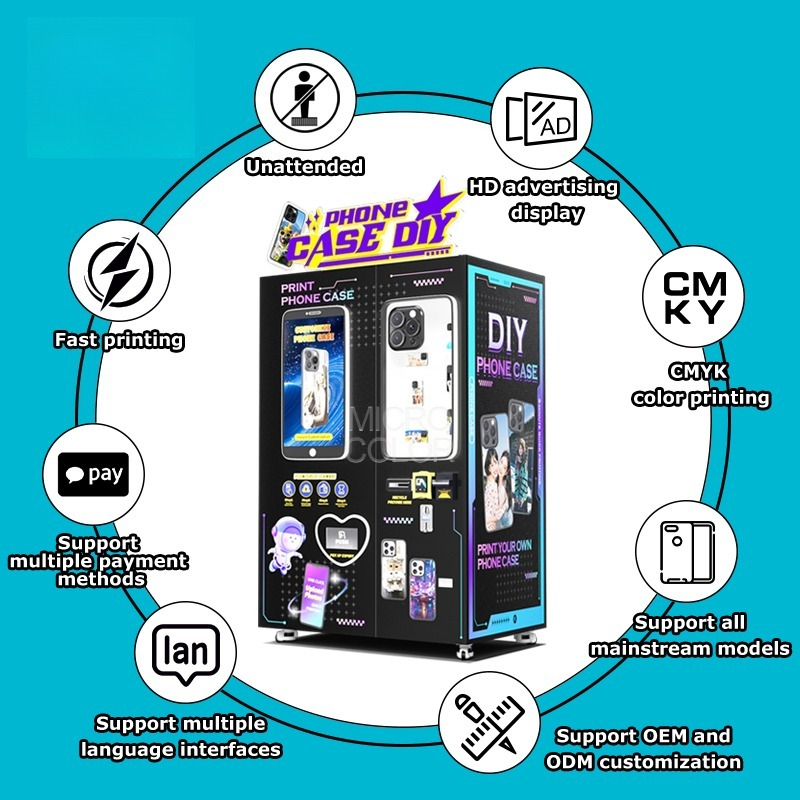 طابعة جديدة لأغطية الهواتف الم - مراجعة Phone Cases Vending Machine وسعره