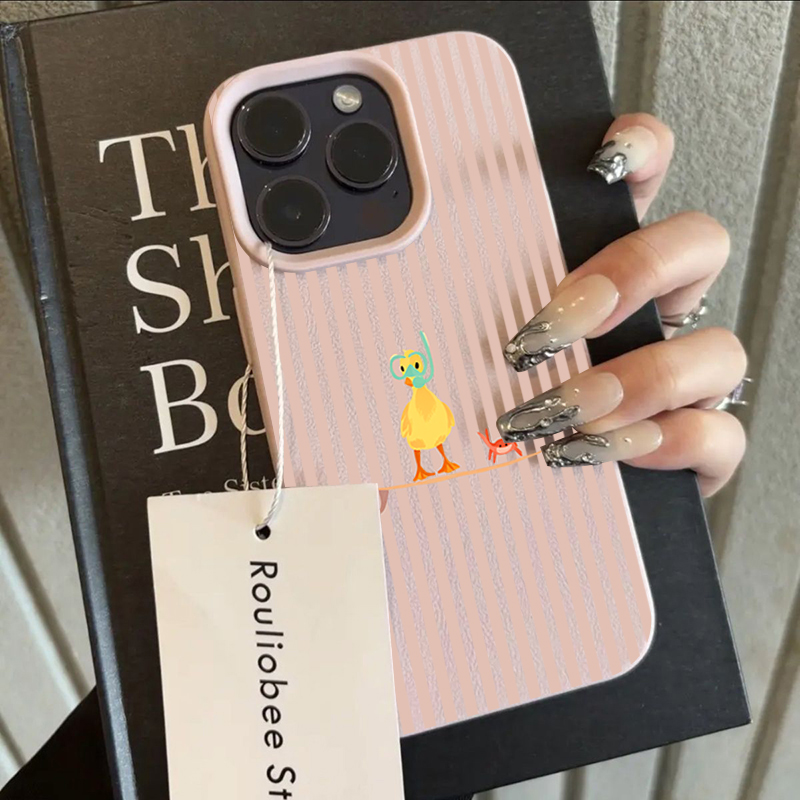 جراب هاتف بتصميم بطة غوص مخططة - مراجعة Phone Cases Yellow وسعره