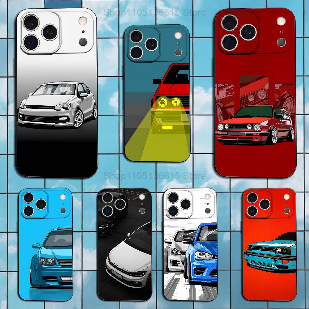 Car V-Volkswagens-Golf Cool  C - مراجعة Phone Cases Louis Vuitton وسعره
