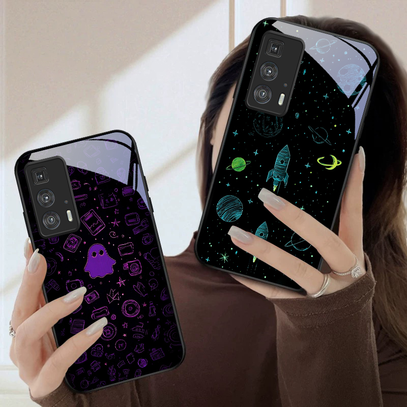 غطاء هاتف زجاجي بنمط نهر النجو - مراجعة Phone Cases Motorola وسعره