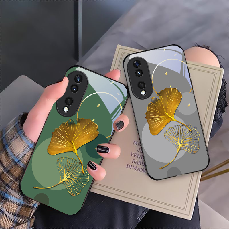 جراب هاتف زجاجي أسود بتصميم أو - مراجعة Phone Cases Yellow وسعره