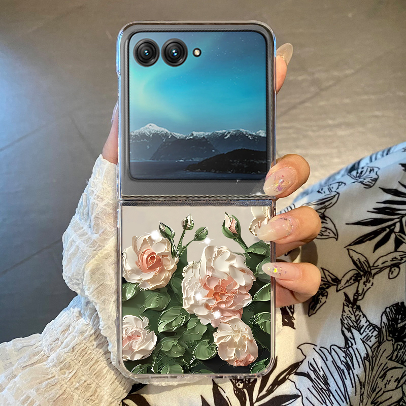 حافظة هاتف بنمط الزهور البيضاء - مراجعة Phone Cases Motorola وسعره