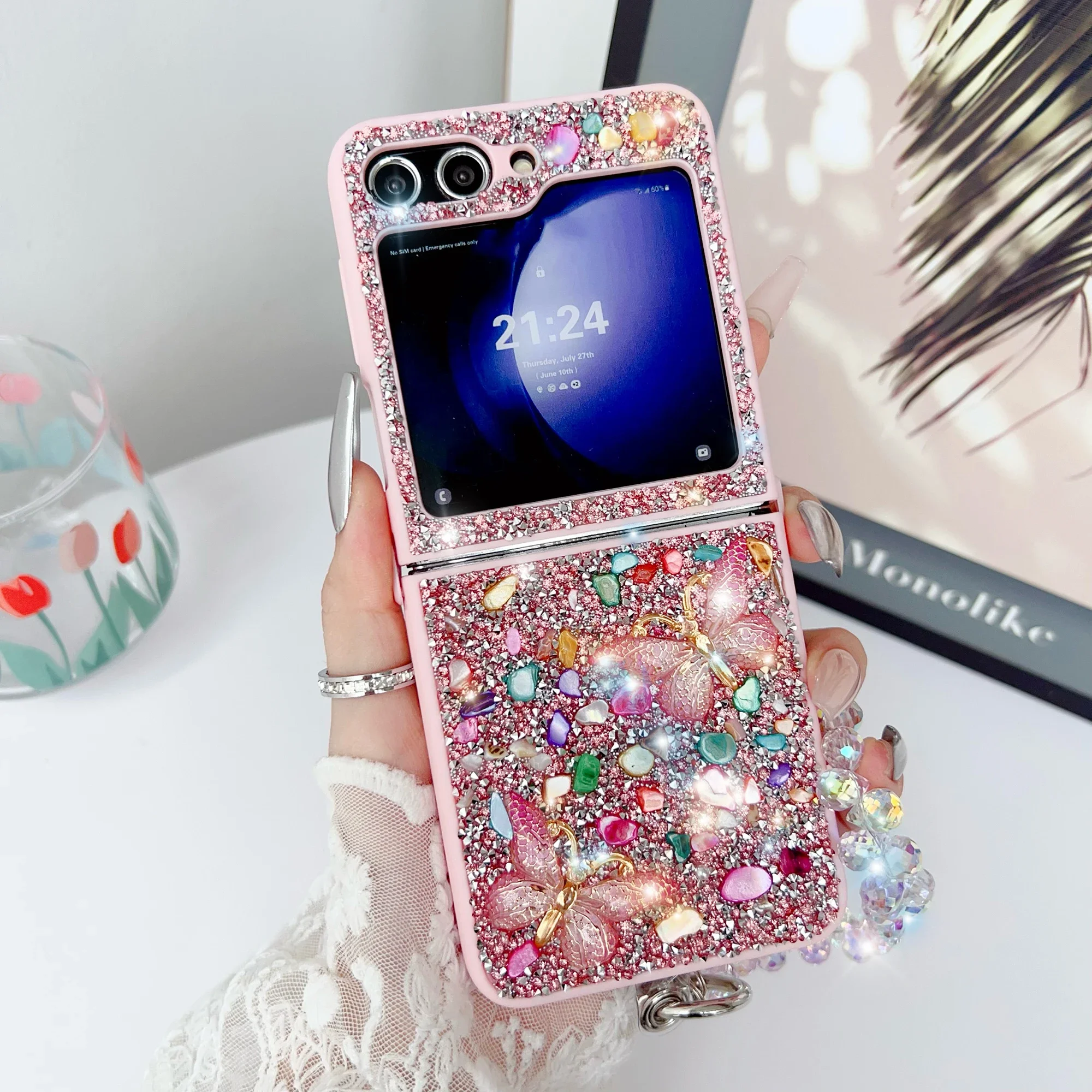 الفاخرة بريق قضية الهاتف لسامس - مراجعة Phone Cases With Straps وسعره