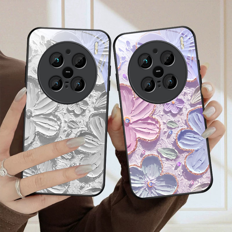 غطاء هاتف زجاجي أسود بتصميم حد - مراجعة Phone Cases Vivo وسعره