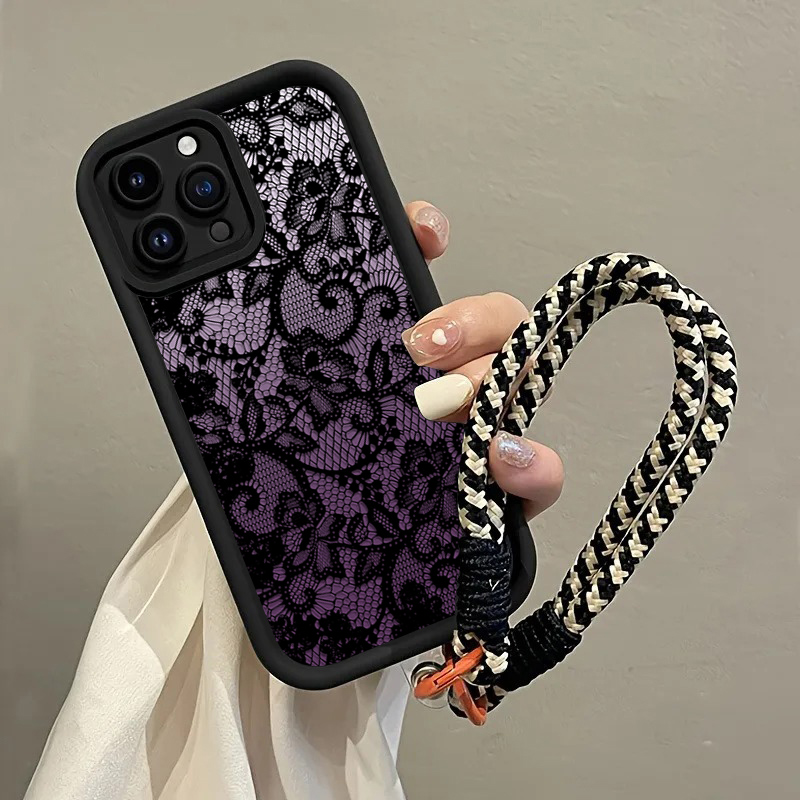 جراب هاتف أسود بنفسجي من الدان - مراجعة Phone Cases With Straps وسعره