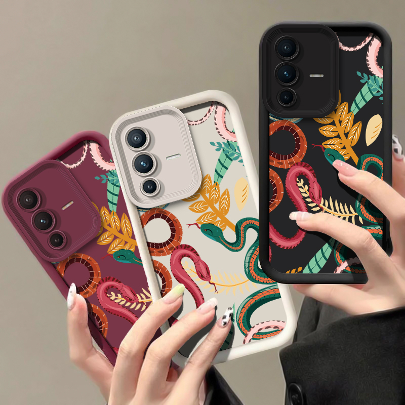 غطاء هاتف فاخر بنقشة جلد الثعب - مراجعة Phone Cases Vivo وسعره