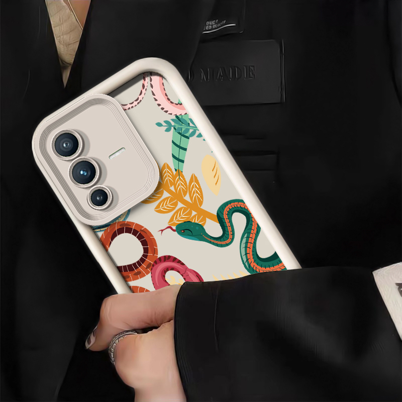 غطاء هاتف فاخر بنقشة جلد الثعب - مراجعة Phone Cases Vivo وسعره