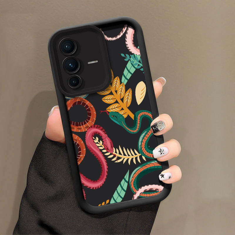 غطاء هاتف فاخر بنقشة جلد الثعب - مراجعة Phone Cases Vivo وسعره