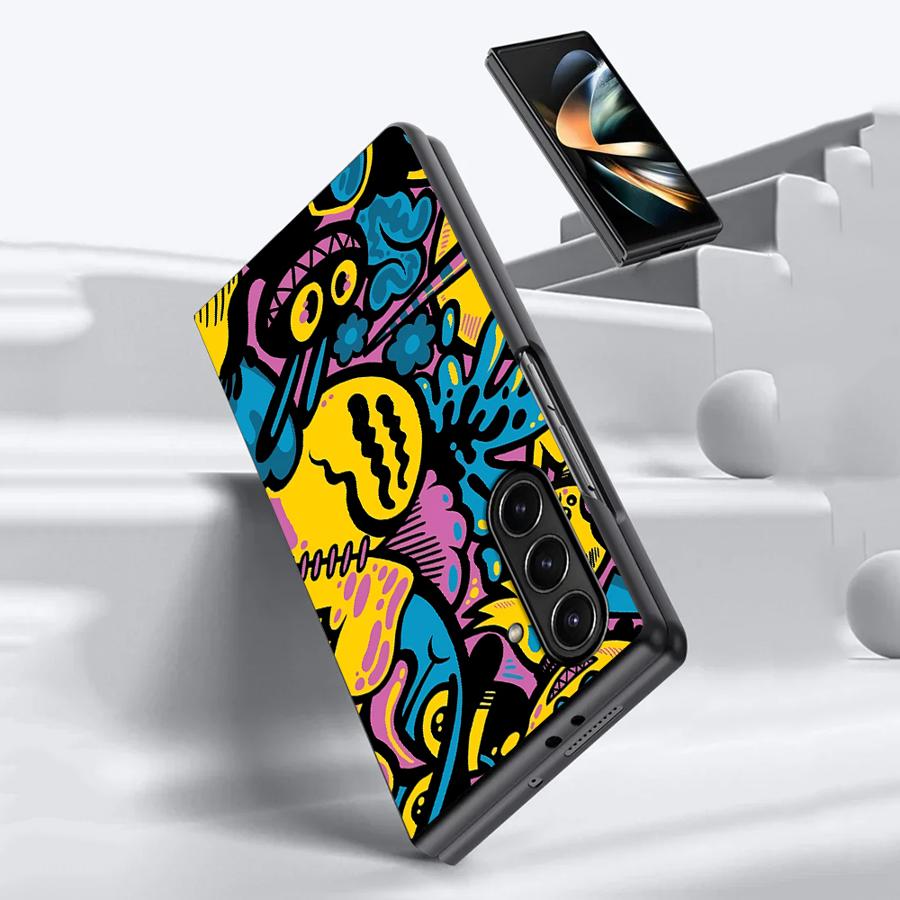 حافظة بتصميم جرافيتي كرتونية ل - مراجعة Phone Cases Z Fold 6 وسعره