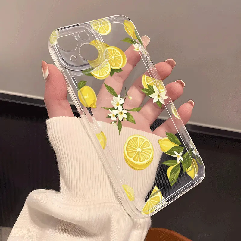 الصيف الفاكهة الليمون زهرة واض - مراجعة Phone Cases Clear وسعره